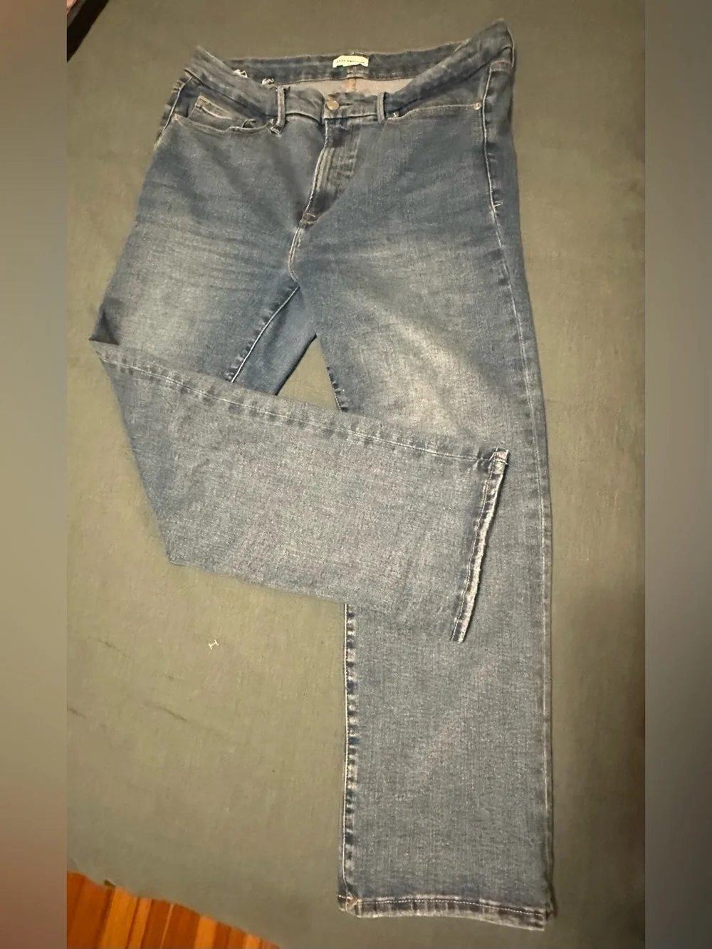 Good American Always Fits Good Legs Straight Jeans (14-18)